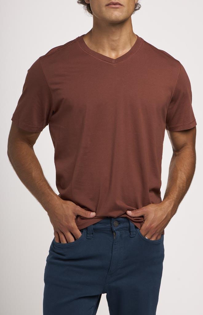 34 Heritage Short-Sleeve Deconstructed V-Neck T-Shirt