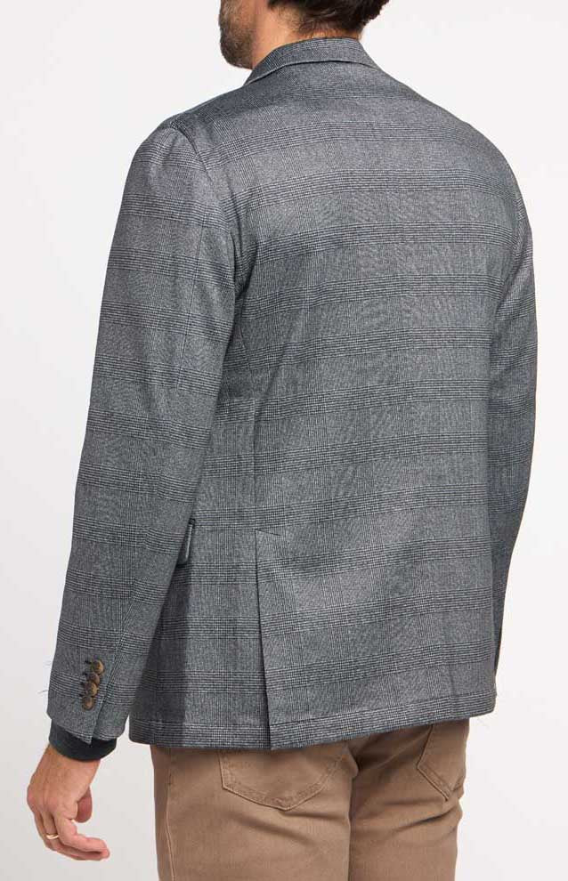 Michelsons of London Plaid Knit Blazer