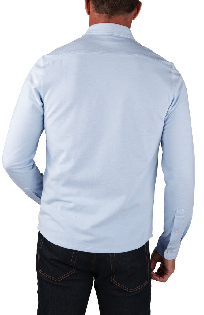 Cashmere Blue Birdseye Pique
