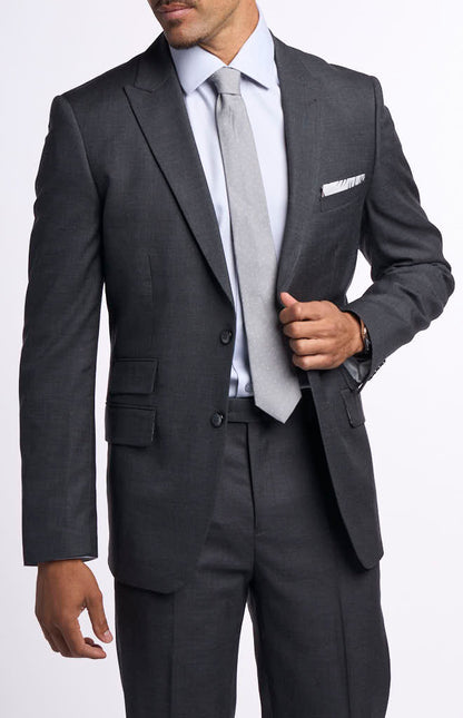 Paisley & Gray Ashton Peak Jacket Modern Fit Charcoal Shark