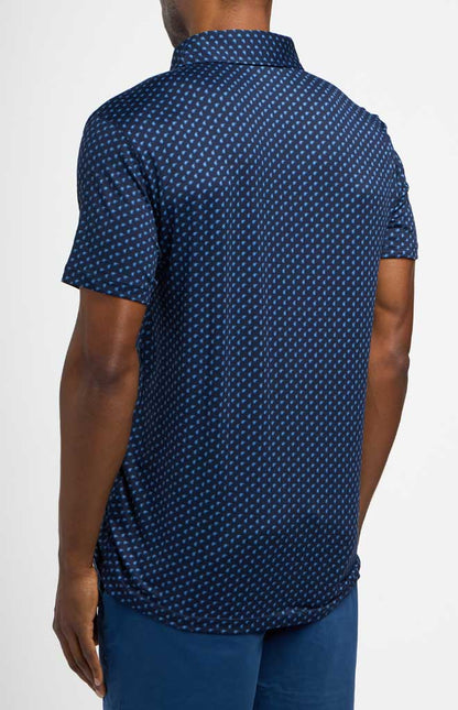 Navy Paisley Print