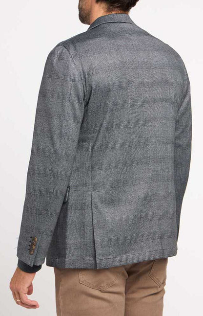 Michelsons of London Plaid Knit Blazer
