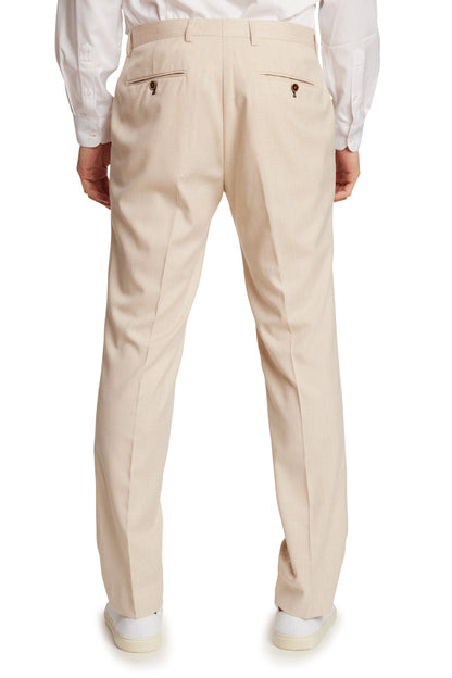 Paisley & Gray Downing Silky Beige Slim Pants