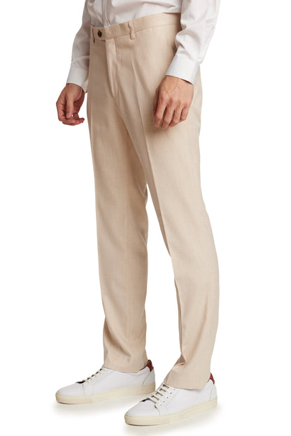 Paisley & Gray Downing Silky Beige Slim Pants