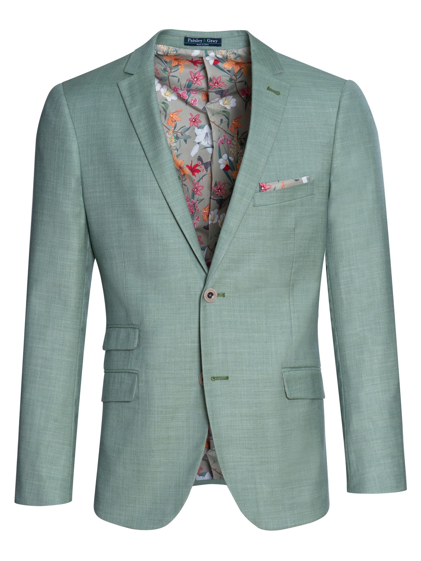 Paisley & Gray Dover Notch Fern Green Suit